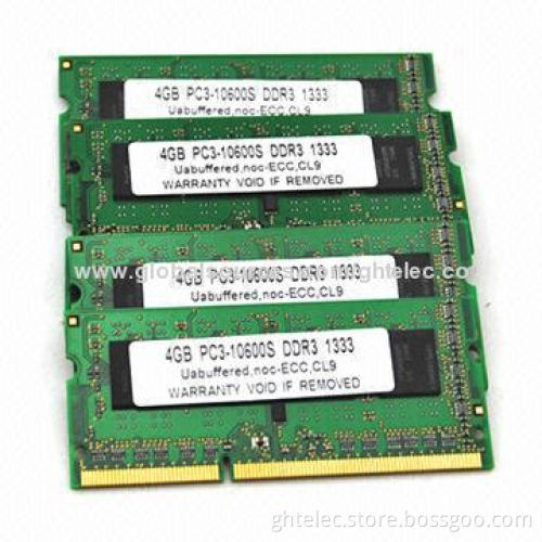 Low-density Non-ECC 204-pin DDR3 SDRAMs, 4GB RAM Memory for Laptops, Works with All Motherboards